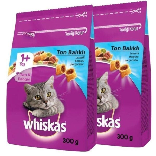 Whiskas Kuru Mama 300 gr Erişkin Ton Balıklı X2