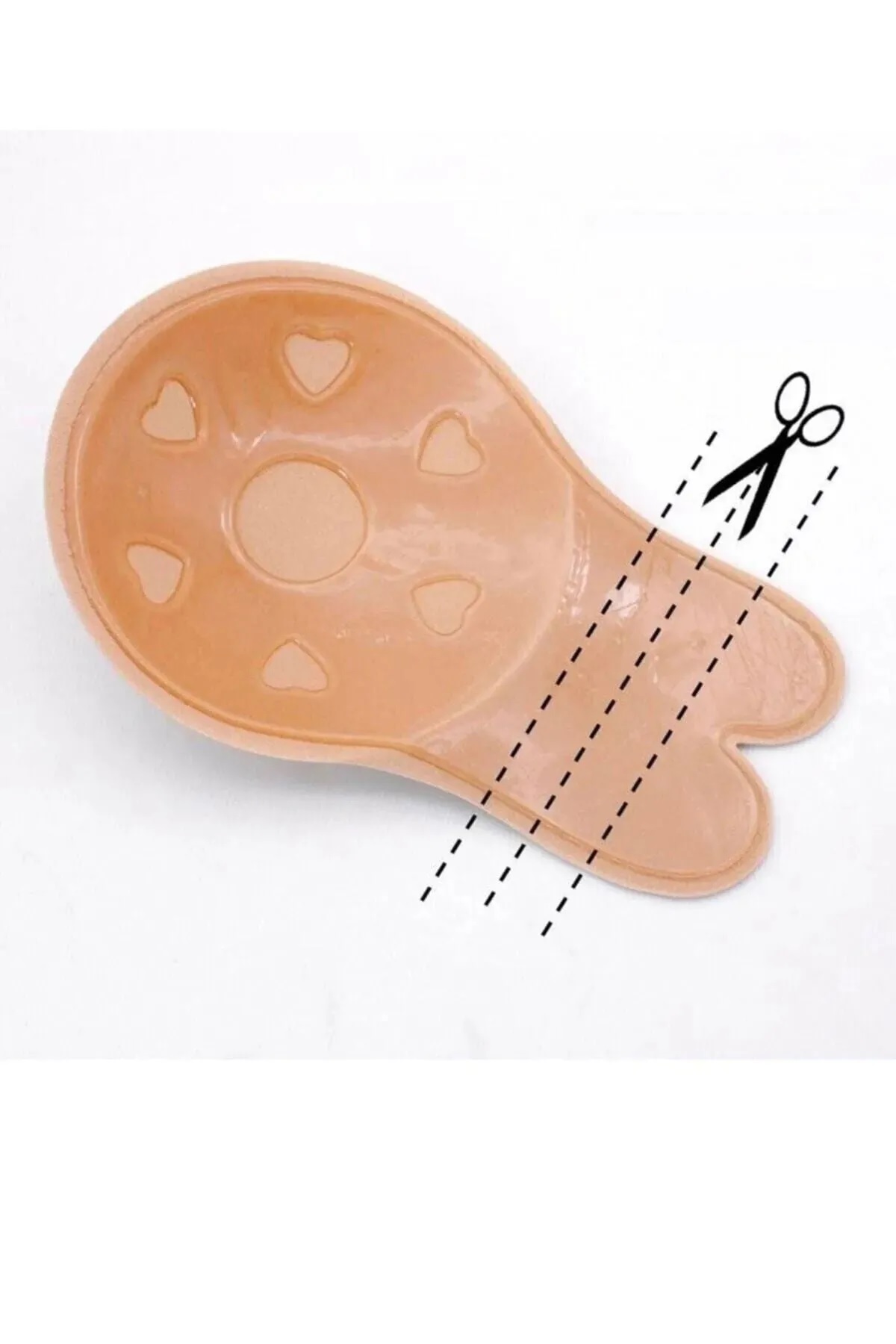 24242412846-1 Hayalet Sütyen Göğüs Dikleştirici Krem L Beden - Görsel 1