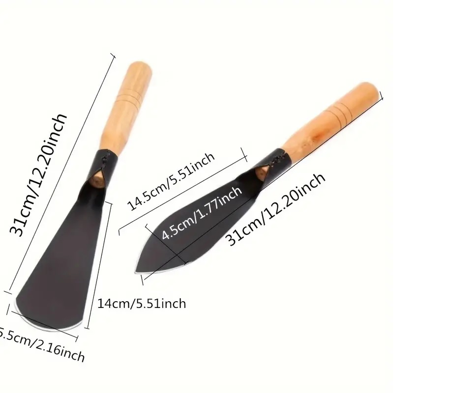 24242422001-1 Ahşap Saplı Bahçe El Aletleri Seti 2 Adet - Görsel 1