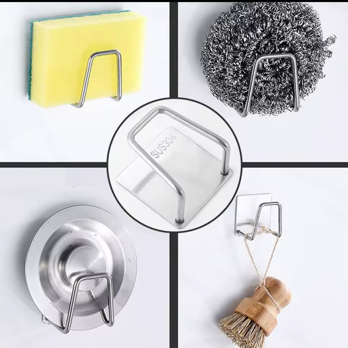 24242446101-1 Kendinden Yapışkanlı Çelik Drenaj Askısı - Görsel 1