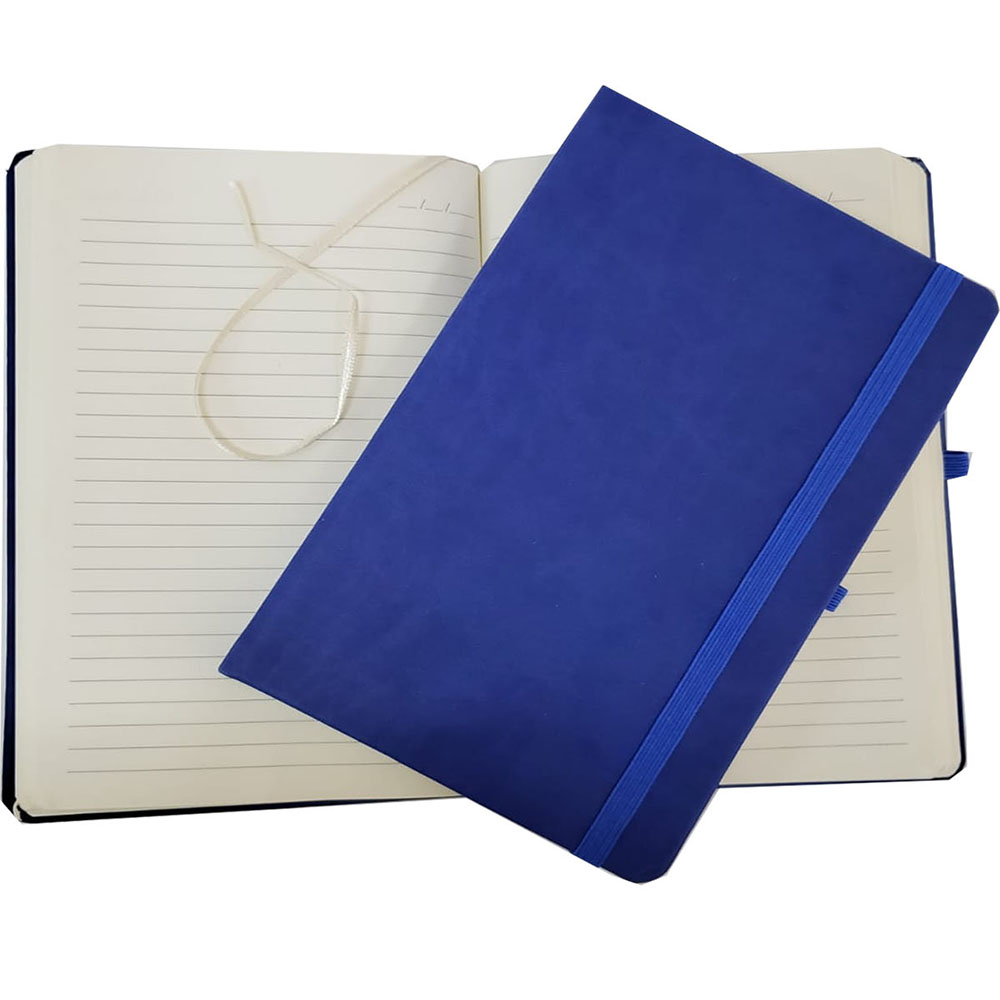 24242449813-1 Mavi Renk Termo Deri Defter - Görsel 1