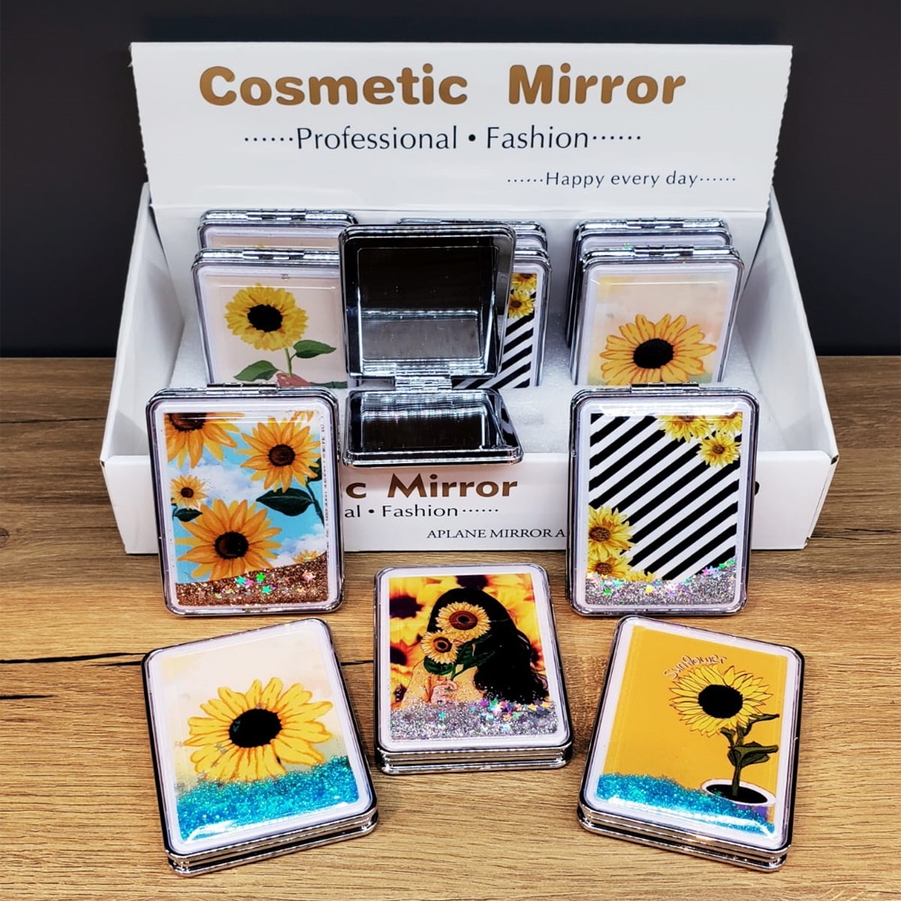 24242450472-1 Simli Kapaklı Cep Aynası - Görsel 1