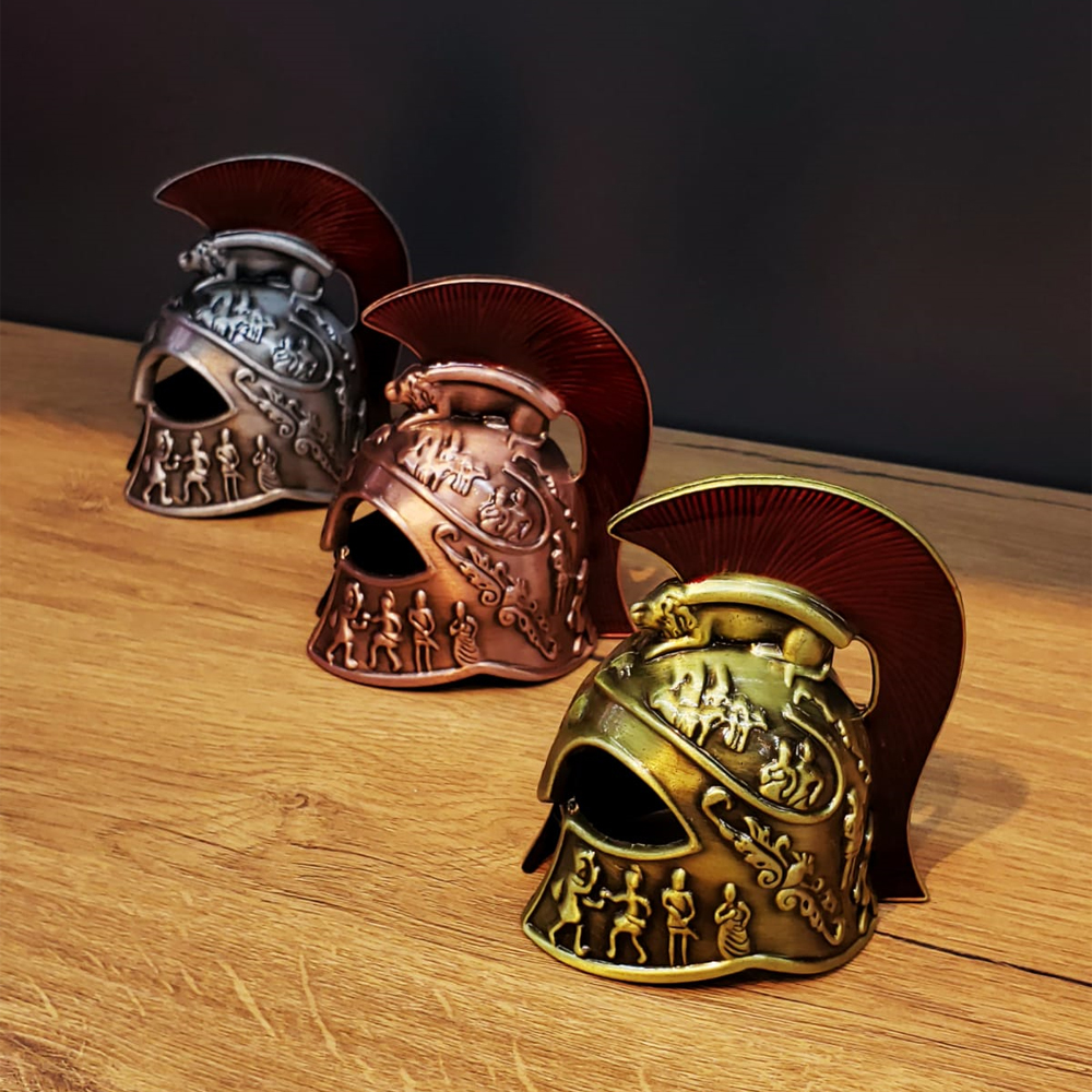 24242451593-1 Metal Dekoratif Şövalye Miğferi - Görsel 1