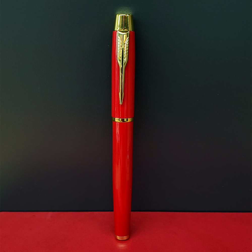 24242451626-1 Metal Kırmızı Roller Kalem - Görsel 1
