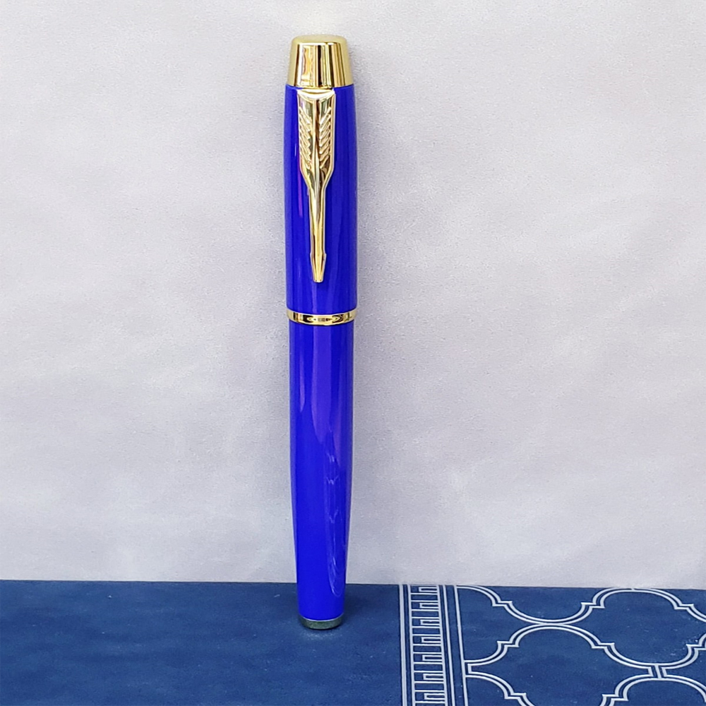 24242451630-1 Mavi Metal Tükenmez Kalem - Görsel 1