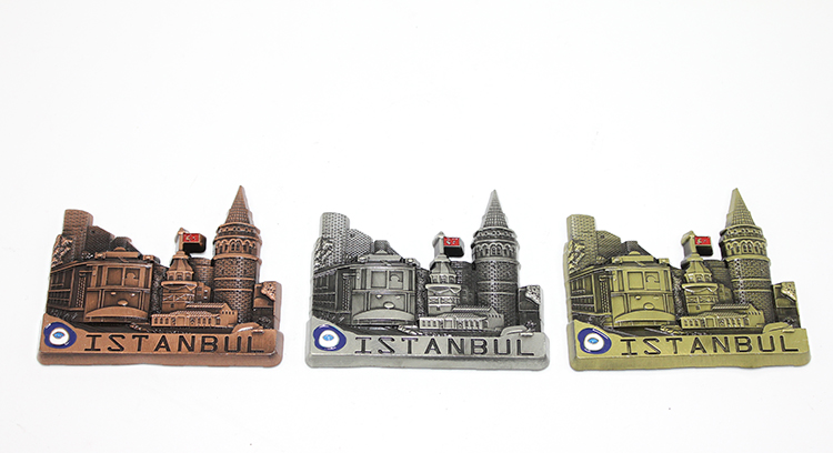 2alk79 Metal İstanbul Temalı Yöresel Magnet Model 3 - Görsel 1