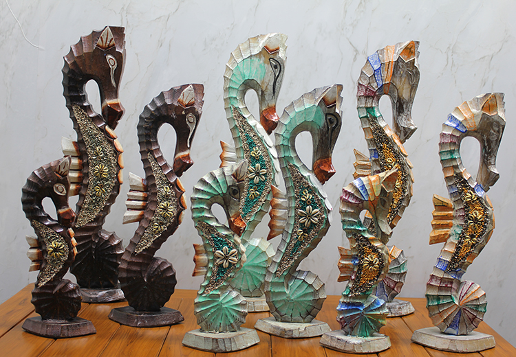 311220247 Ahşap 3'lü Denizatı Kumlu - Görsel 1