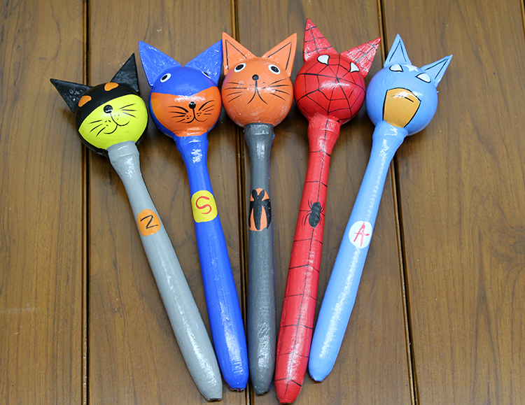 311220267 Ahşap 5'li Marakas Seti Model 2 - Görsel 1