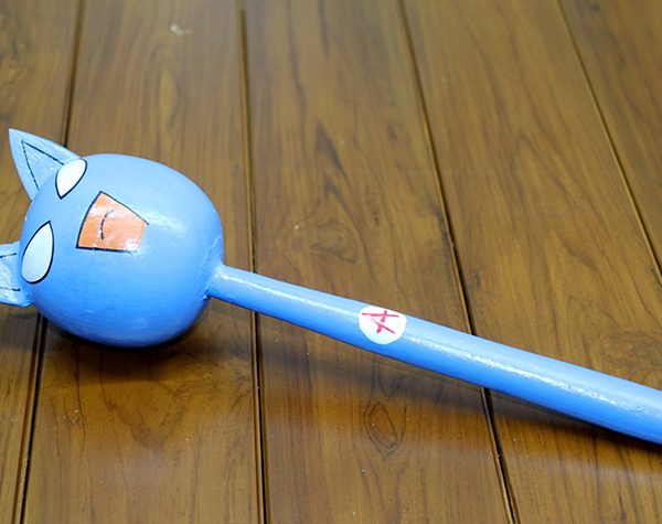 Ahşap Kedili Marakas Tekli Model 1