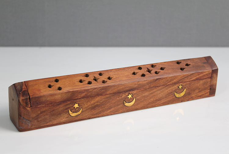 3ksk3108 Ahşap Maun Tabut Tütsülük Model 3 - Görsel 1