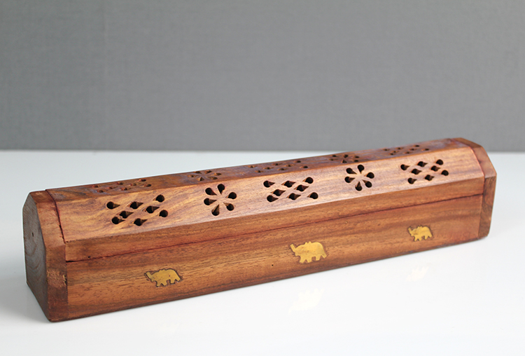 3ksk3109 Ahşap Maun Tabut Tütsülük Model 1 - Görsel 1