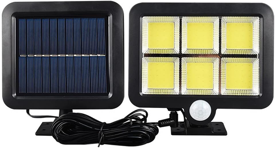 61LKdClJ55S._AC_SL1000_ 120 Cob Led Solar Panelli 3 Modlu Duvar Lambası - Görsel 1