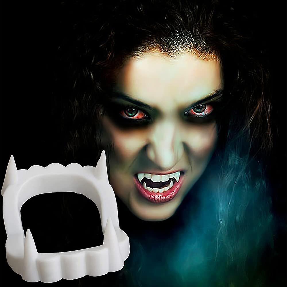 Beyaz-Renk-Cift-Damak-Takma-Vamp-resim-3126 Beyaz Renk Çift Damak Takma Vampir Dişi - Görsel 1