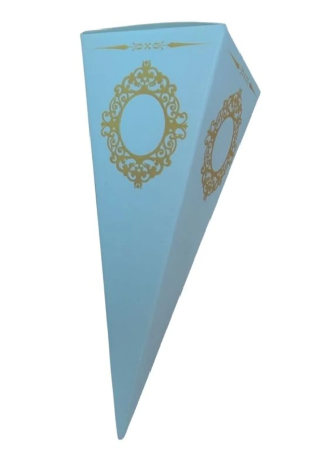 C3CB00BA-1D65-4AD2-9CF0-290B656FEA71 Beyaz Karton Külah Şeker,Lokum,Kına Kutusu 25 li paket - Görsel 1