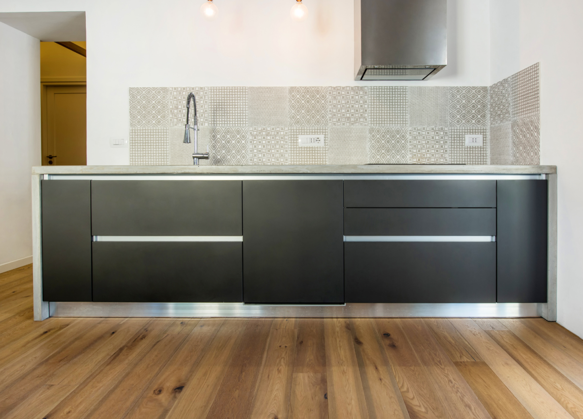 DecoHandy 30x30 cm Kendinden Yapışkanlı  Pvc Karo Mutfak Arası 4 Lü Karışık model  0,36m2 - Görsel 1