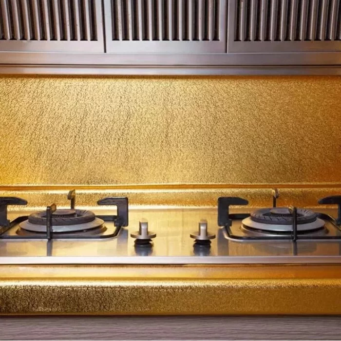 IMG_1873 Yapışkanlı Gold Mutfak Tezgah Folyosu - Görsel 1