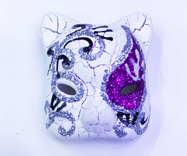 Mor Renk Venedik Kedi Model Magnet