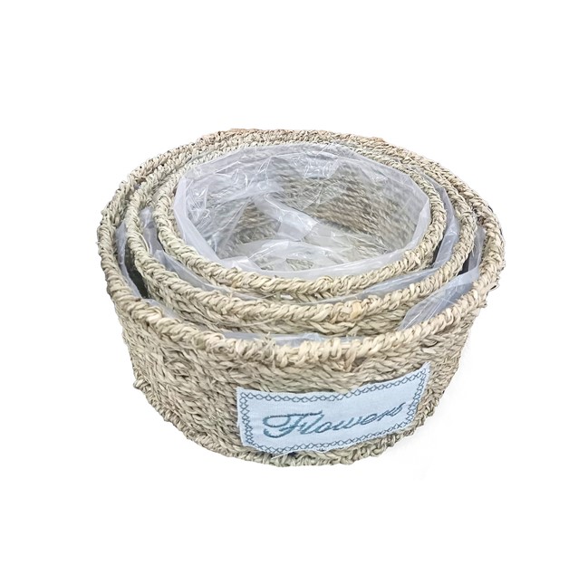 Screenshot_6 Yuvarlak Doğal Hasır Saksı Seti - 3'lü - Görsel 1