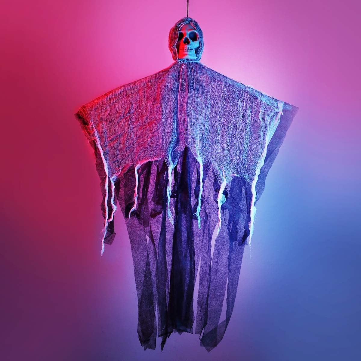 Urpertici-Kuru-Kafa-Korku-Hayale-resim-3790 Ürpertici Kuru Kafa Hayalet Saçaklı Dekor - Görsel 1