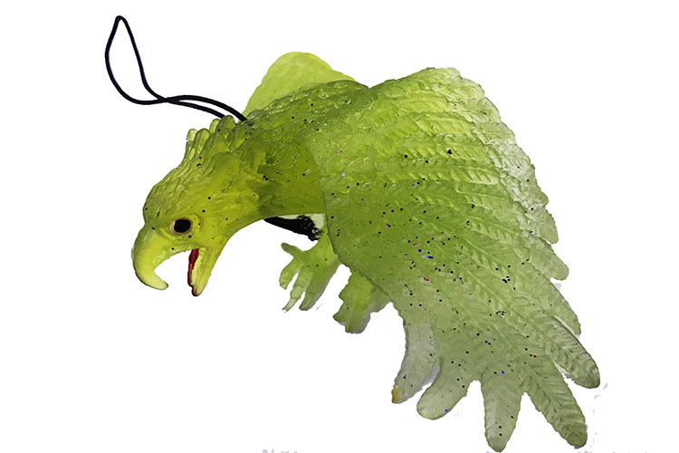 Yesil-Renk-Yumusak-Plastik-Saka-Kartal-Yarasa-Anahtarlik-Saka-Malzemesi-resim-2586 Yeşil Şaka Kartal Yarasa Anahtarlık - Görsel 1