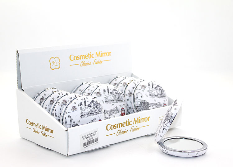 aalk2494 Taşlı İstanbul Tasarımı El Aynası Kalın Model 7 - Görsel 1