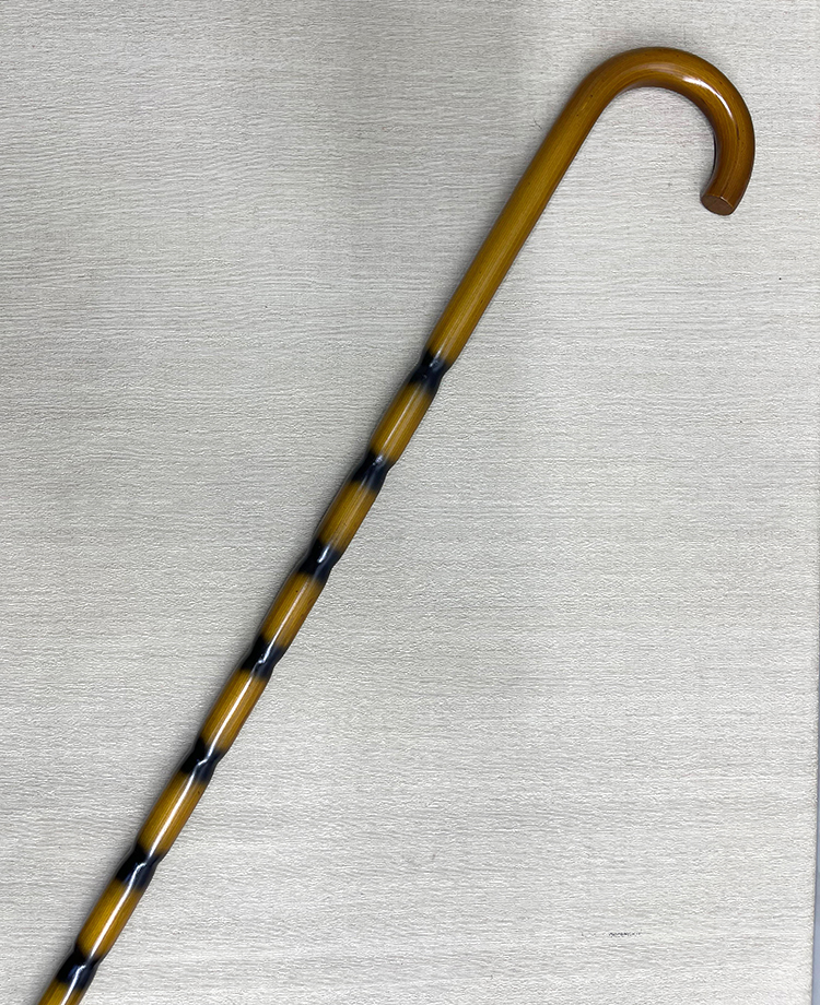 aalk4319 Bambu Desenli Zarif Ahşap Baston - Görsel 1