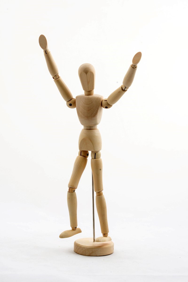 alk02 Eskiz Manken Ahşap - Görsel 1