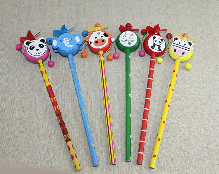 alk1212 Ahşap Hayvan Figürlü Kurşun Kalem - Görsel 1