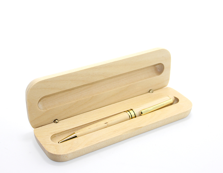 alk1337 Ahşap Kutulu Tükenmez Kalem Model 1 - Görsel 1