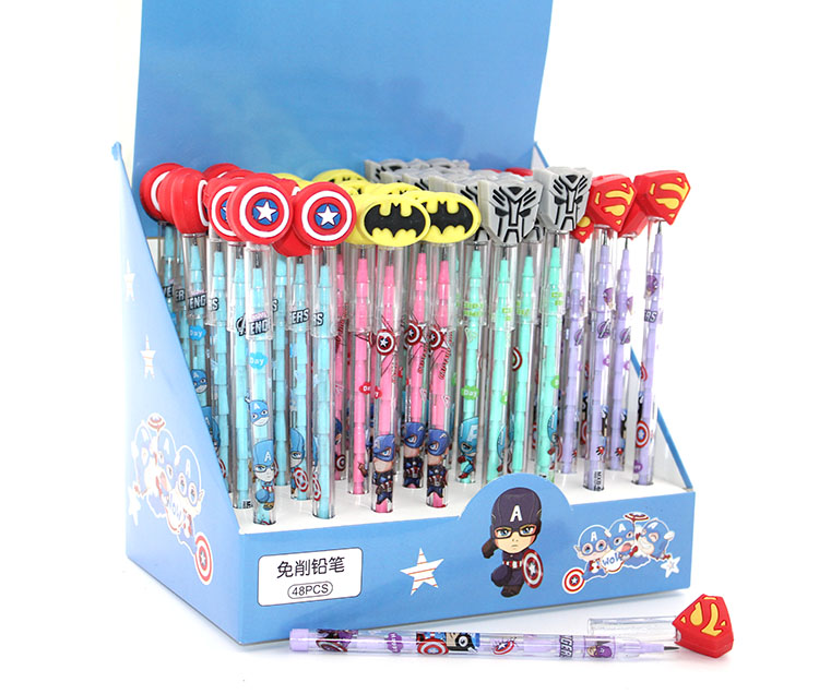 alk1758 Karışık Kahraman Figürlü Yumurtlayan Kalem Model 3 - Görsel 1