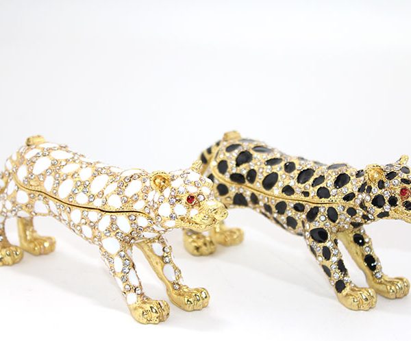 Swarovski Taşlı Tekli Leopar Model 1