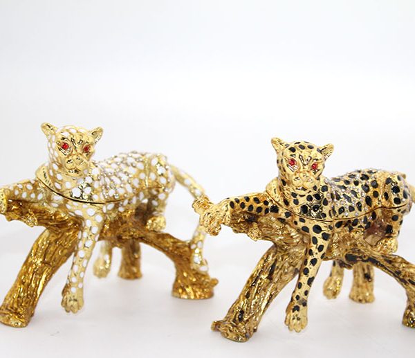 Swarovski Taşlı Tekli Leopar Model 3