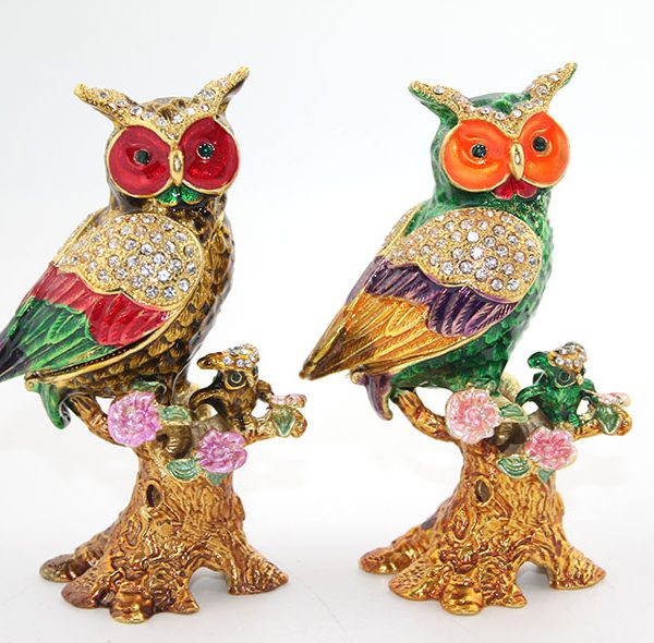 Swarovski Taşlı Tekli Baykuş