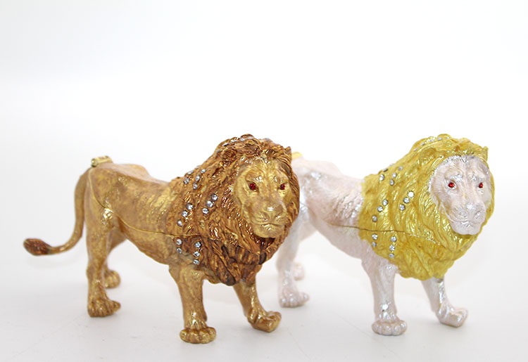 alk1970 Swarovski Taşlı Tekli Aslan - Görsel 1