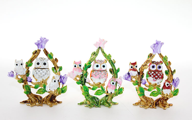 alk2028 Swarovski Baykuş Figürü - Görsel 1