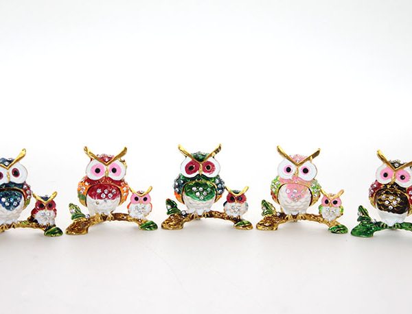 Swarovski 2'li Baykuş Model 2