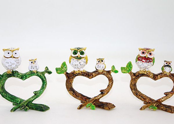 Swarovski 2'li Baykuş Model 3