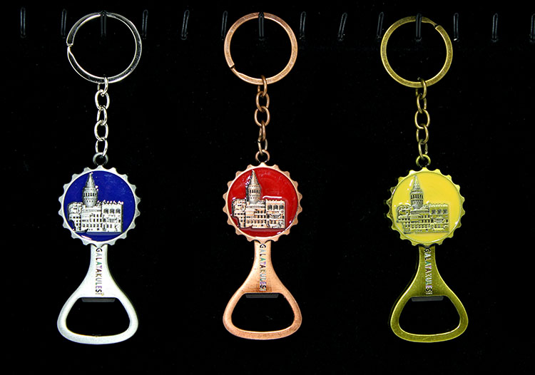 alk2211 Metal Galata Kulesi Anahtarlık Ve Açacak Model 2 - Görsel 1