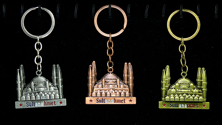 alk2219 Metal Sultanahmet Anahtarlık - Görsel 1