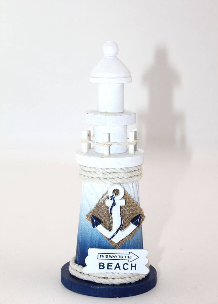 alk2437 Ahşap Marin Deniz Feneri Model 6 - Görsel 1