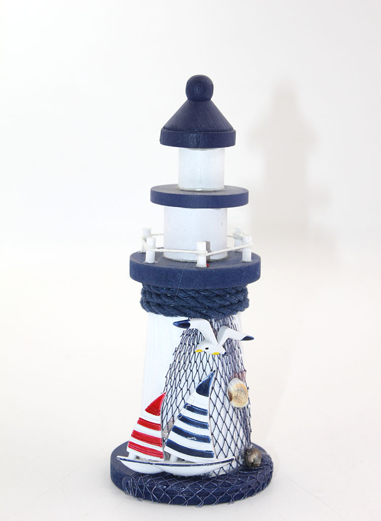 alk2438 Ahşap Marin Deniz Feneri Model 5 - Görsel 1