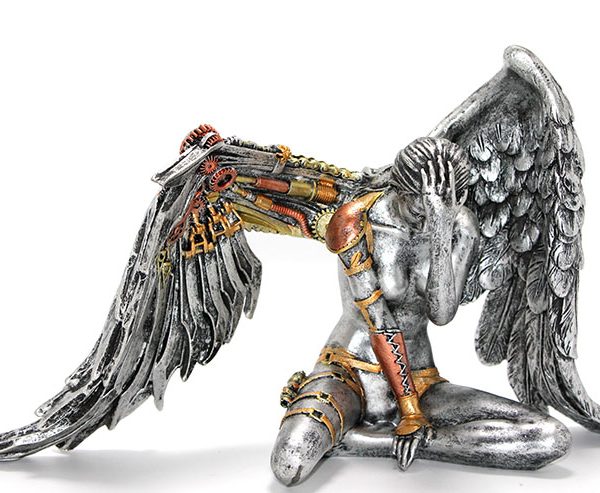 Steampunk Polyester Melek Figürü