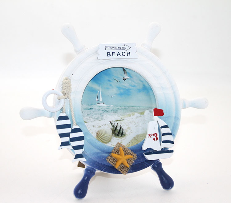 alk2469 Ahşap Marin Dümenli Çerçeve Model 1 - Görsel 1