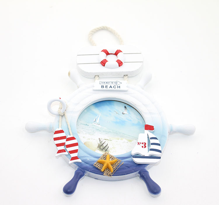 alk2475 Ahşap Marin Dümenli Çerçeve Model 3 - Görsel 1