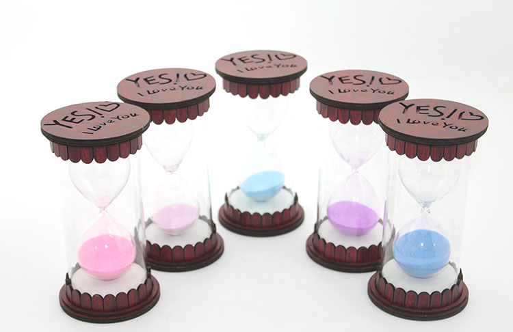 alk2501 Ahşap Kum Saati Model 3 - Görsel 1