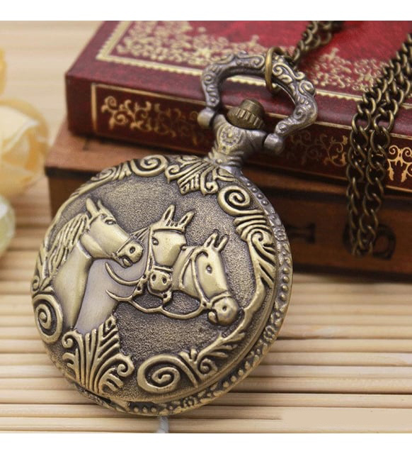 alk2611 At Büstü Köstekli Saat Model 1 - Görsel 1