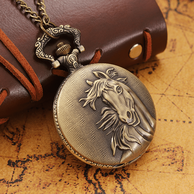 alk2617 At Büstü Köstekli Saat Model 2 - Görsel 1