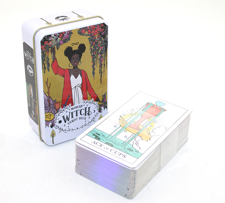 alk2769 Metal Kutulu Tarot Kartı Modern Witch - Görsel 1