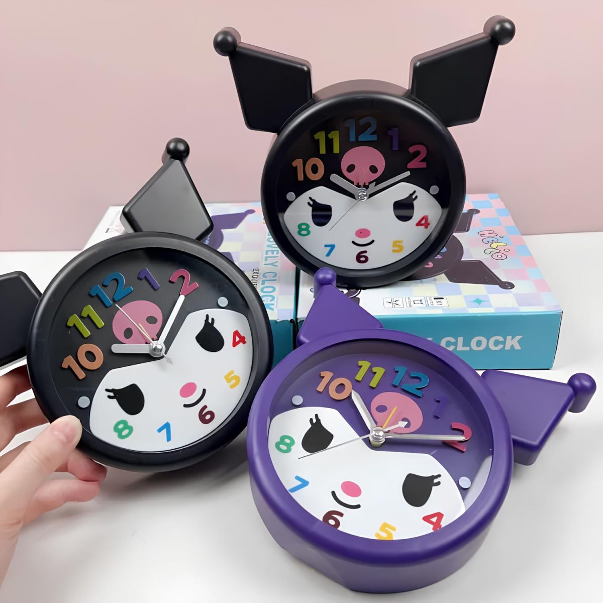 alk3062 Kuromi Masa Üstü Çalar Saat Model 1 - Görsel 1