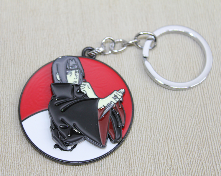 alk3090 Metal Dönen Itachi Uchiha Anahtarlık - Görsel 1
